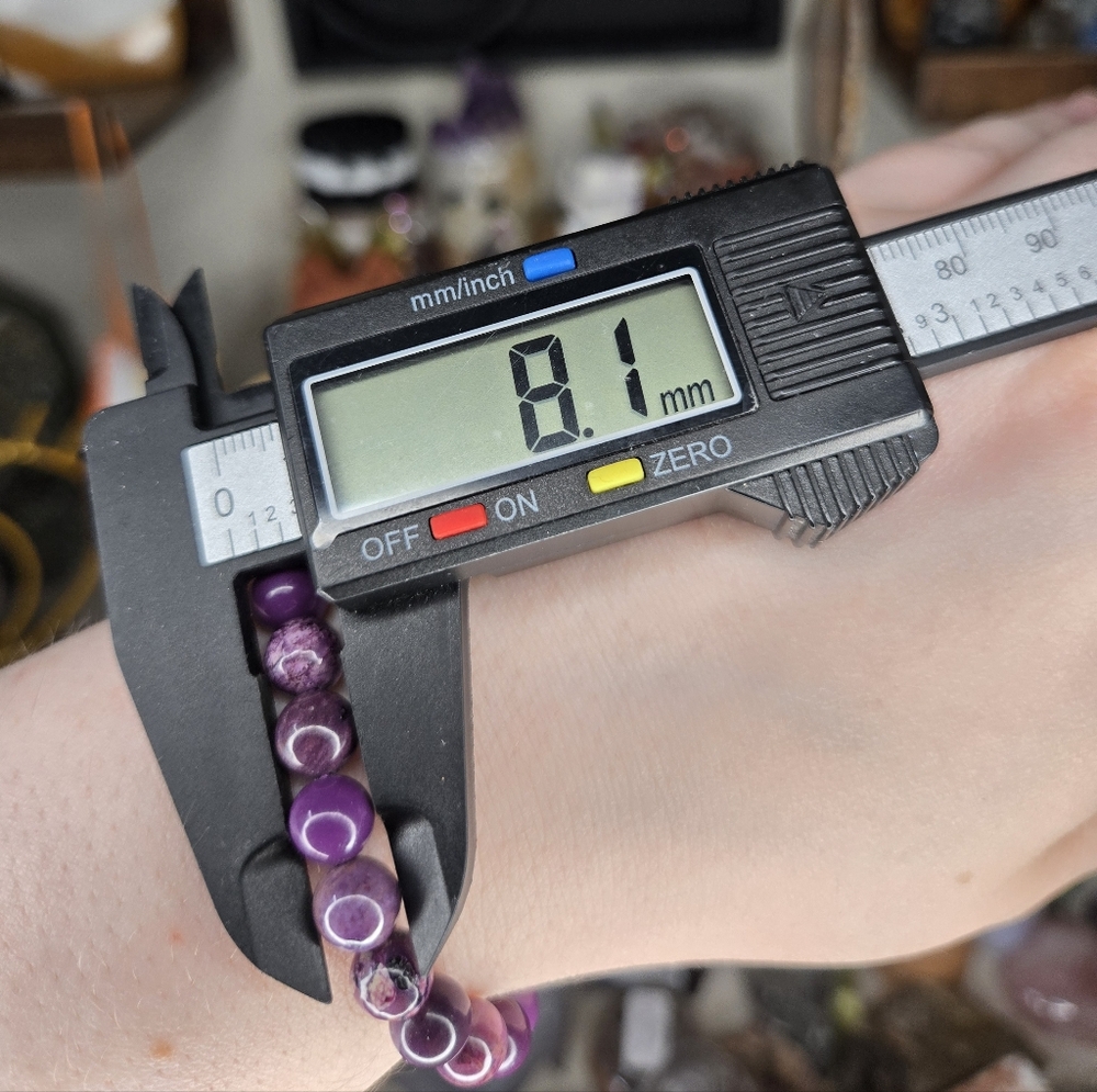 Purple Stitchtite Crystal Beaded Bracelet - Picture 3 of 3